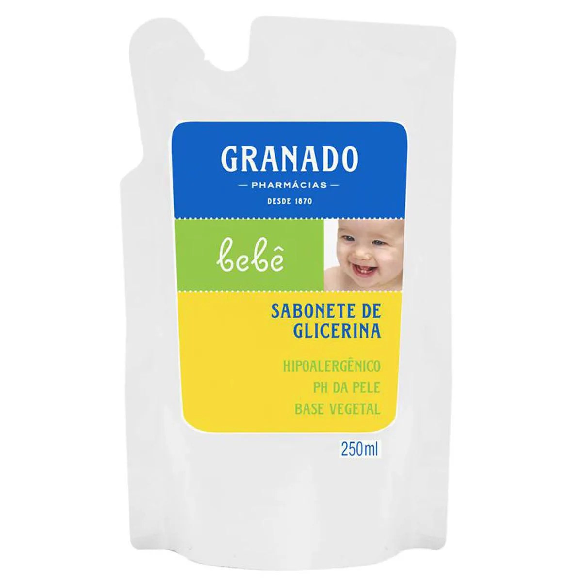 Sabonete Líquido Infantil Granado Bebê Glicerina Refil 250ml