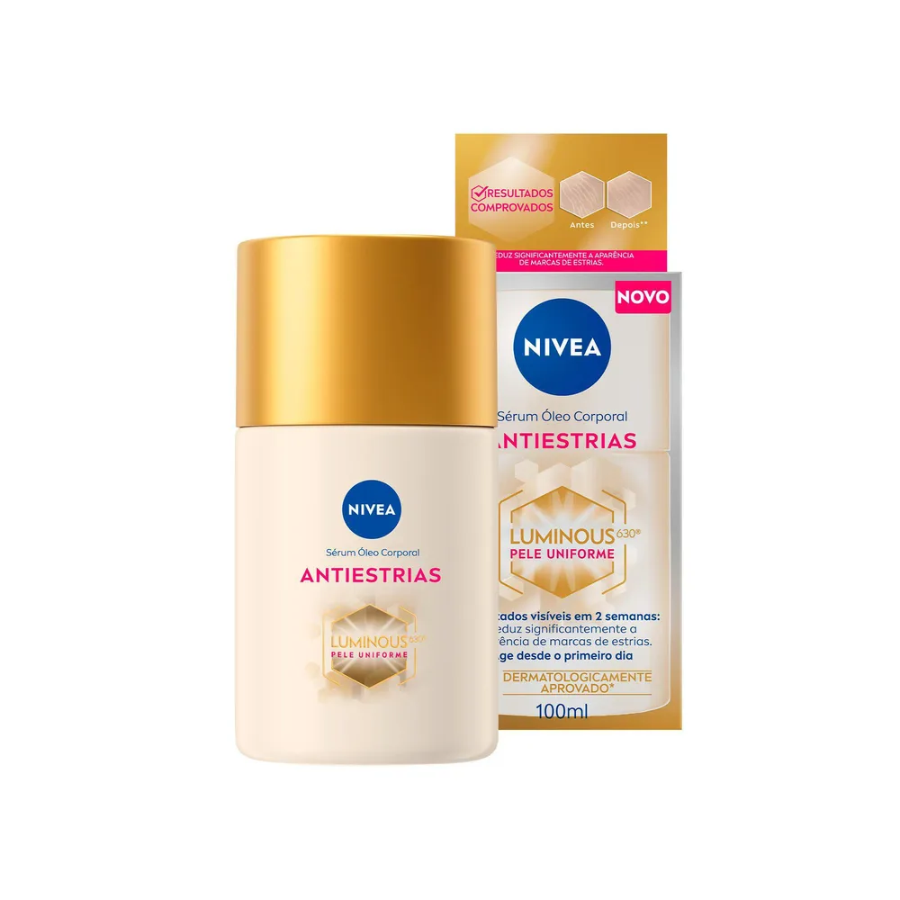 Sérum Óleo Corporal Nivea Luminous 630 Antiestrias 100ml