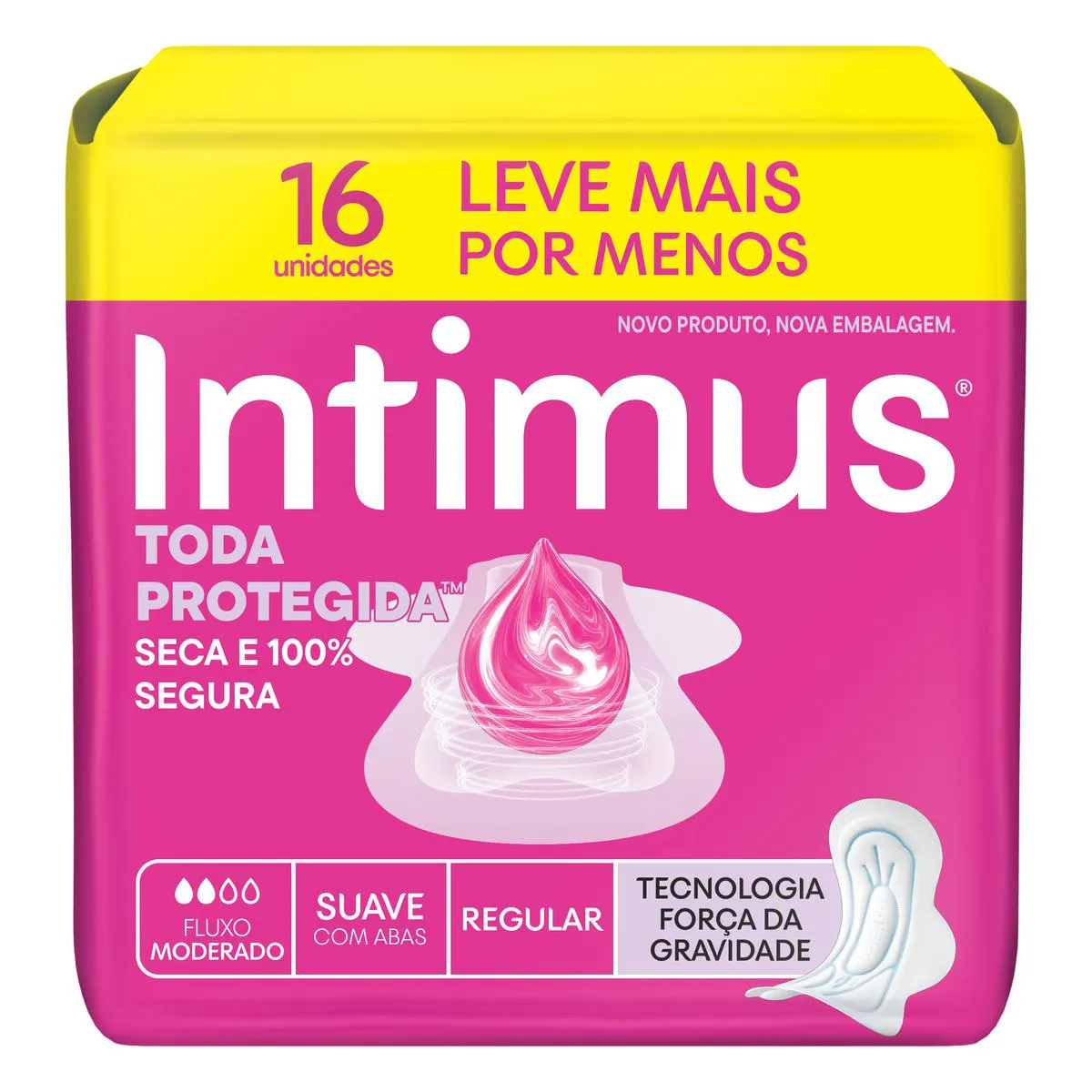 Absorvente Toda Protegida Cobertura Suave Com Abas