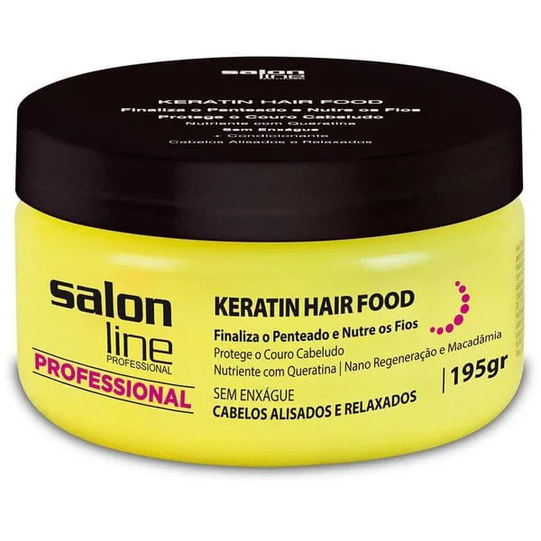 Pomada Salon Line Keratin Hair Food Nutrition 195g