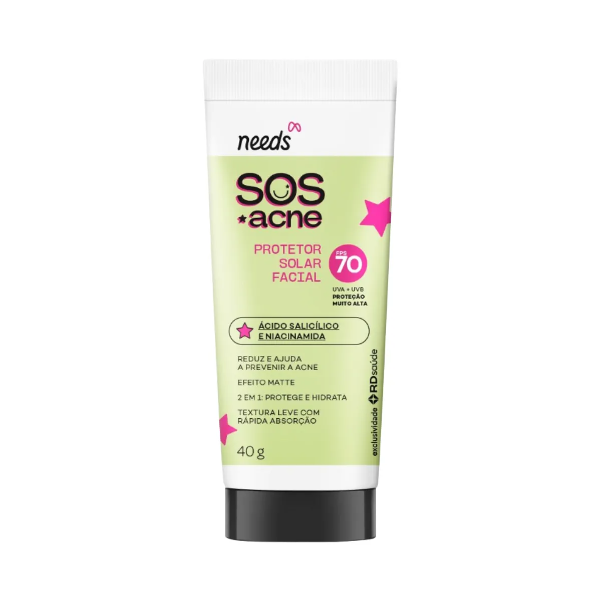Protetor Solar Facial Needs SOS Acne FPS 70
