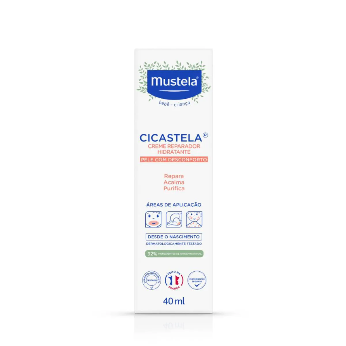 Creme Reparador Hidratante Mustela Bebê Cicastela 40ml
